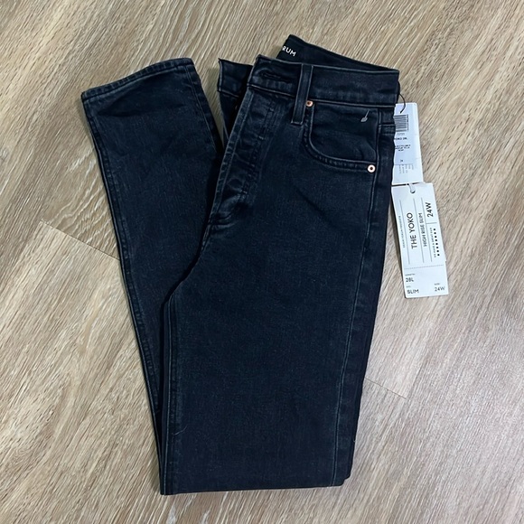NWT Denim Forum Yoko High Rise Slim 24W 28L - Picture 1 of 5